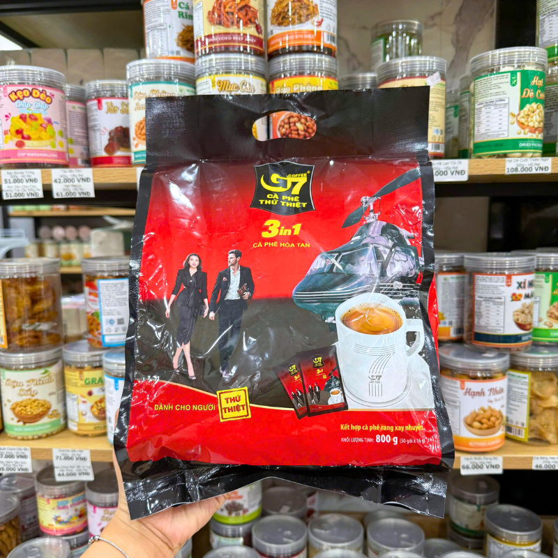 Mặt trước túi sản phẩm quy cách 800g