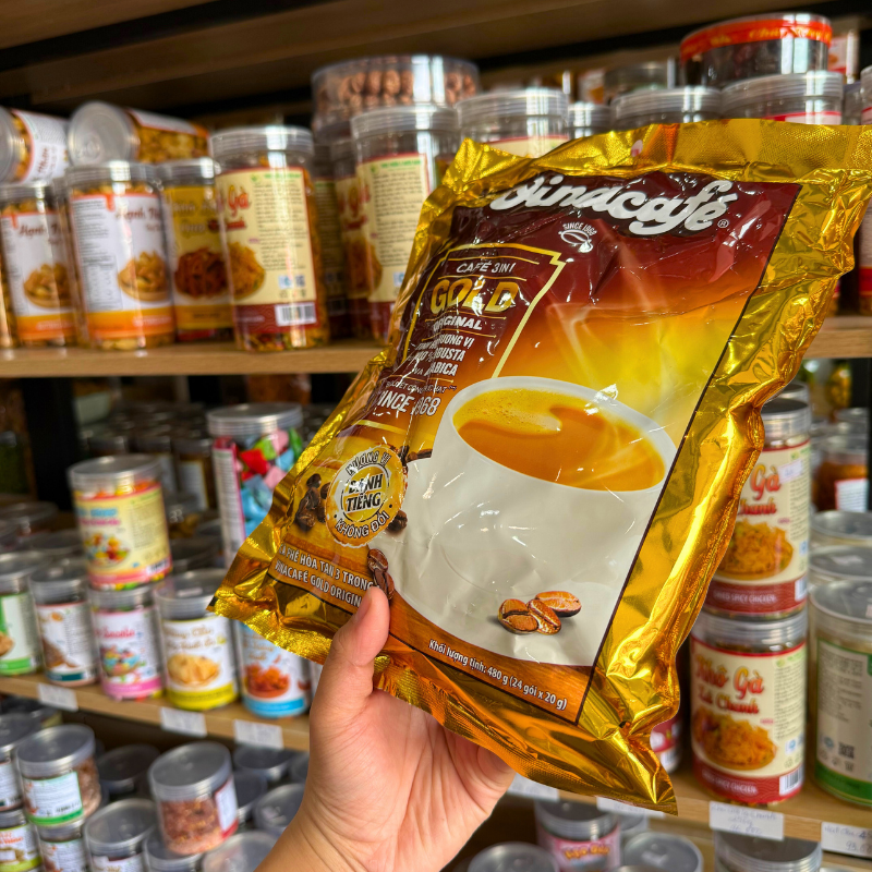 Cà Phê Sữa Hòa Tan Vinacafe Gold Original 480g (24 gói x 20g)