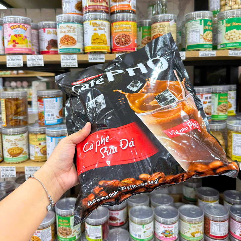 Mặt trước bao bì với quy cách 30 gói x 24g