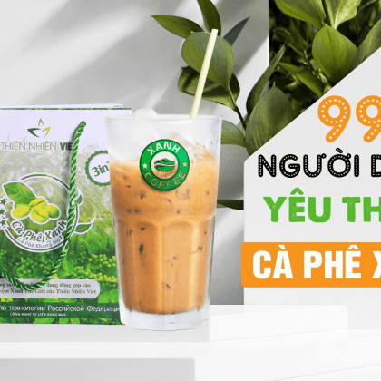 Cà Phê Xanh Thiên Nhiên Việt Hộp Nhỏ 10 Gói Combo 2 Hộp