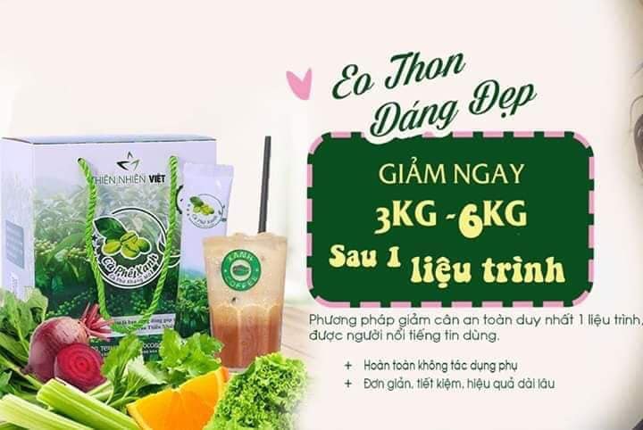 Cà Phê Xanh Thiên Nhiên Việt Hộp Lớn 30 Gói