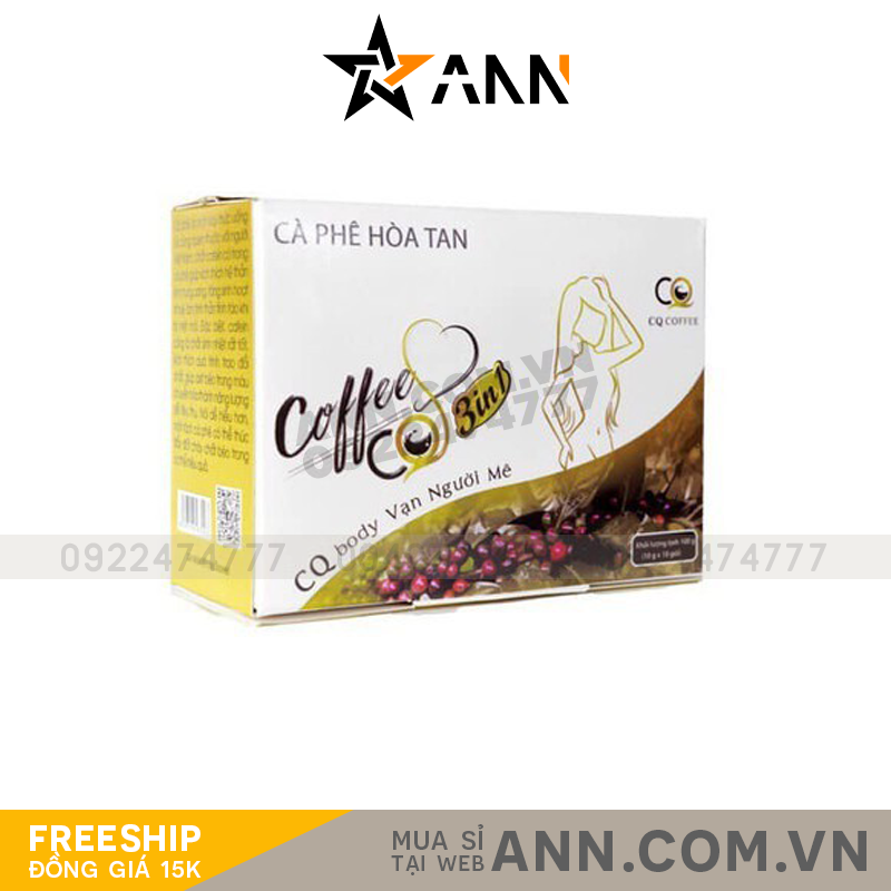 Cà phê hòa tan CQ Slim Coffee 3in1 Chanel Châu