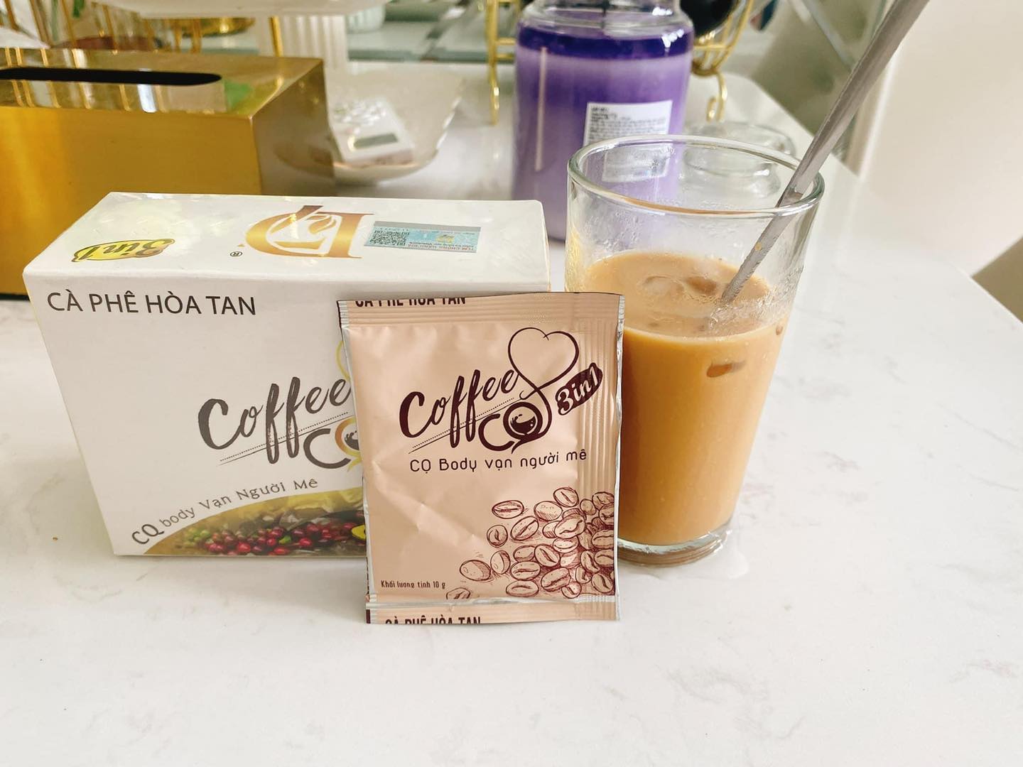 Cà phê hòa tan CQ Slim Coffee 3in1 Chanel Châu