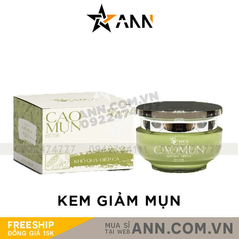 Cao Mụn Khổ Qua Diếp Cá Sica White 15g