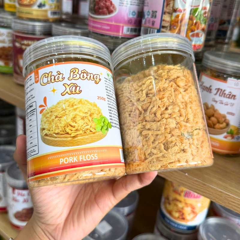 Chà Bông Heo Xù Đặc Biệt 250g Hộp PET