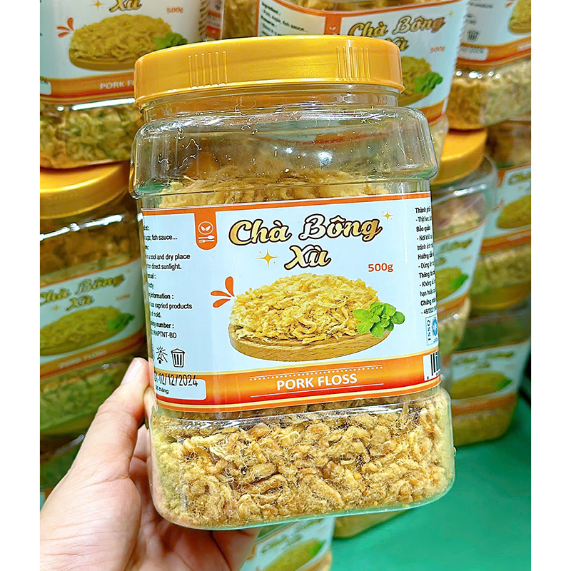 Hình ảnh hộp chà bông dung lượng 500g