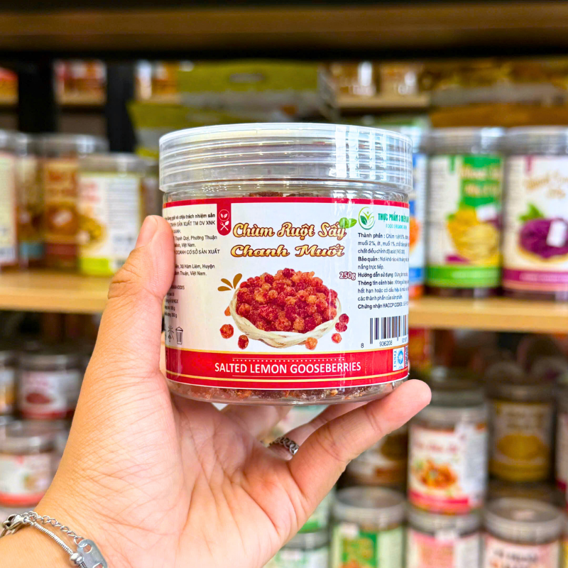 Chùm Ruột Sấy Chanh Muối Mini 250g Hộp Pet