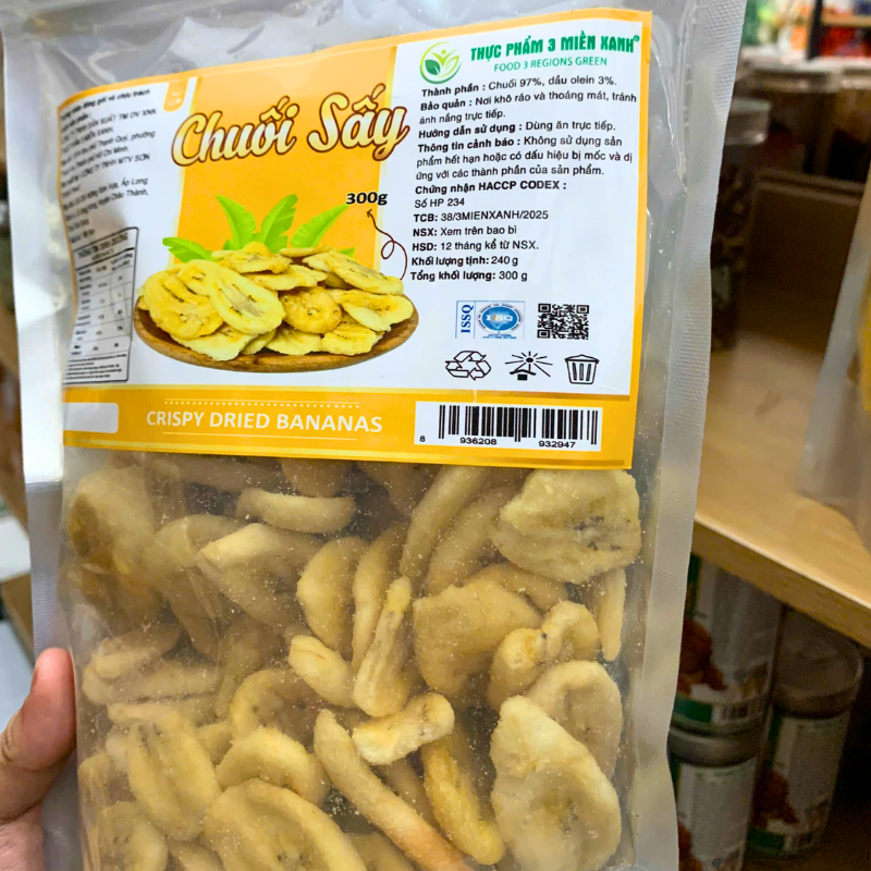 Nhãn sản phẩm với thành phần và hướng dẫn sử dụng