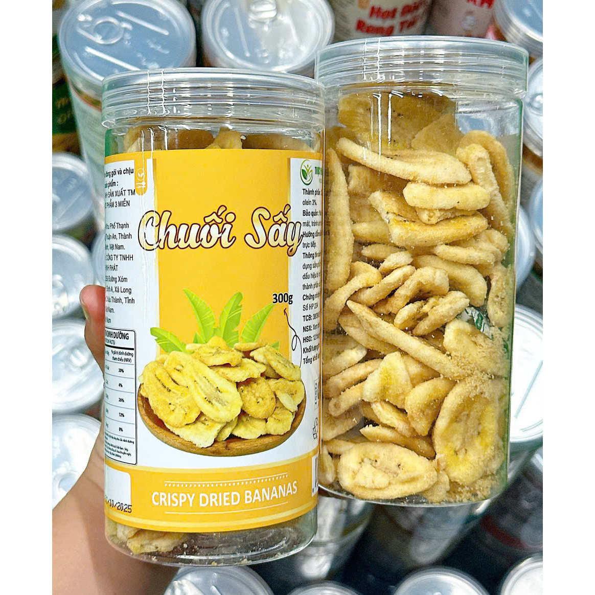 Chuối Sấy Giòn 300g Hộp