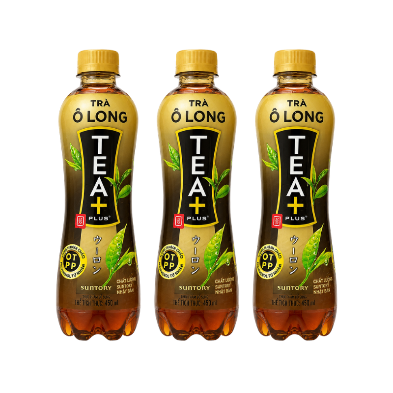 3 Chai Trà Ô Lông Tea + Plus Vị Truyền Thống (450ml/Chai)