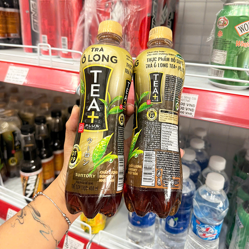 3 Chai Trà Ô Lông Tea + Plus Vị Truyền Thống (450ml/Chai)