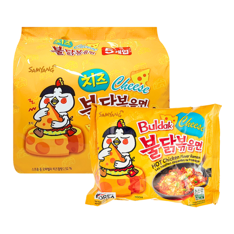 Mì Samyang Gà Vàng - Mì Phô Mai Hàn Quốc Samyang 5 Gói phù hợp để tham khảo khi chọn Mì gói, miến, cháo, phở, nui
