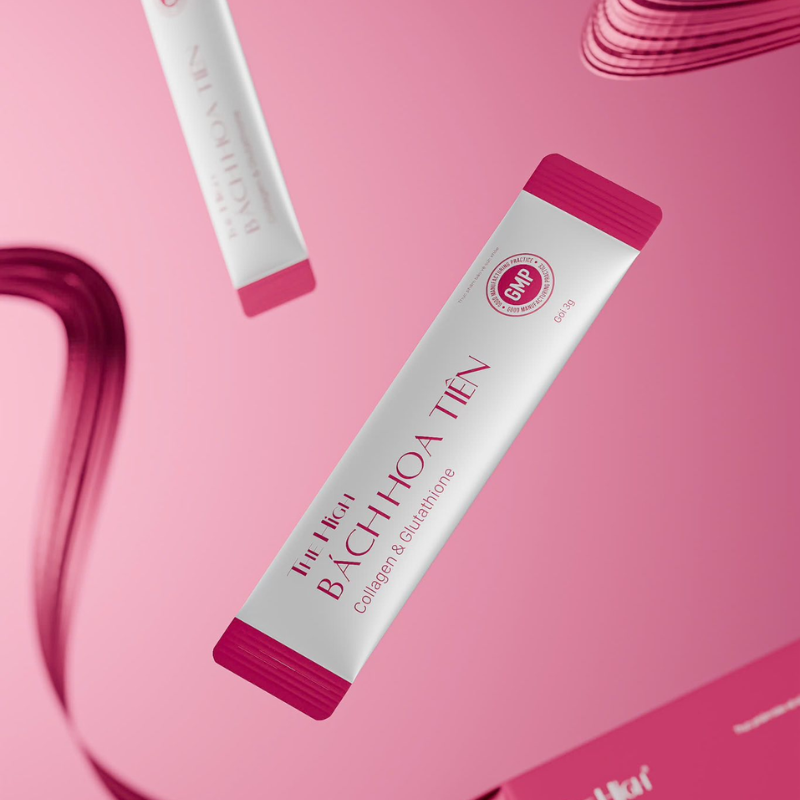 Cốm Bách Hoa Tiên Collagen & Glutathione The High 30 Gói