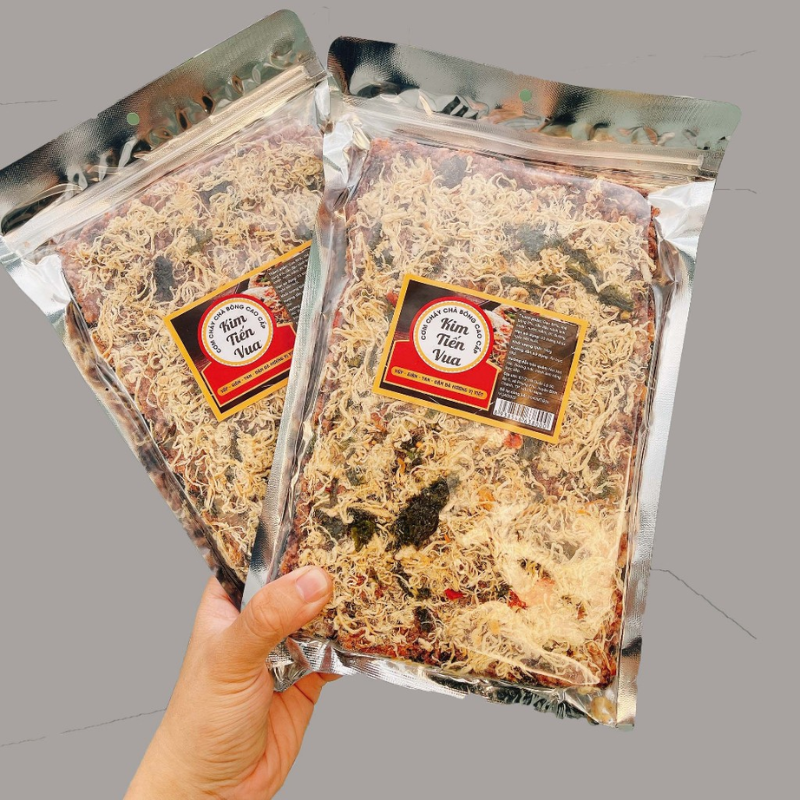 Cơm Cháy Gạo Lứt Rong Biển Chà Bông Kim Tiến Vua Túi Zip 180g