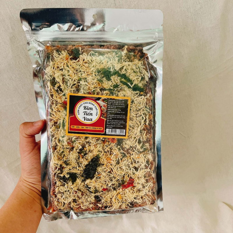 Cơm Cháy Gạo Lứt Rong Biển Chà Bông Kim Tiến Vua Túi Zip 180g