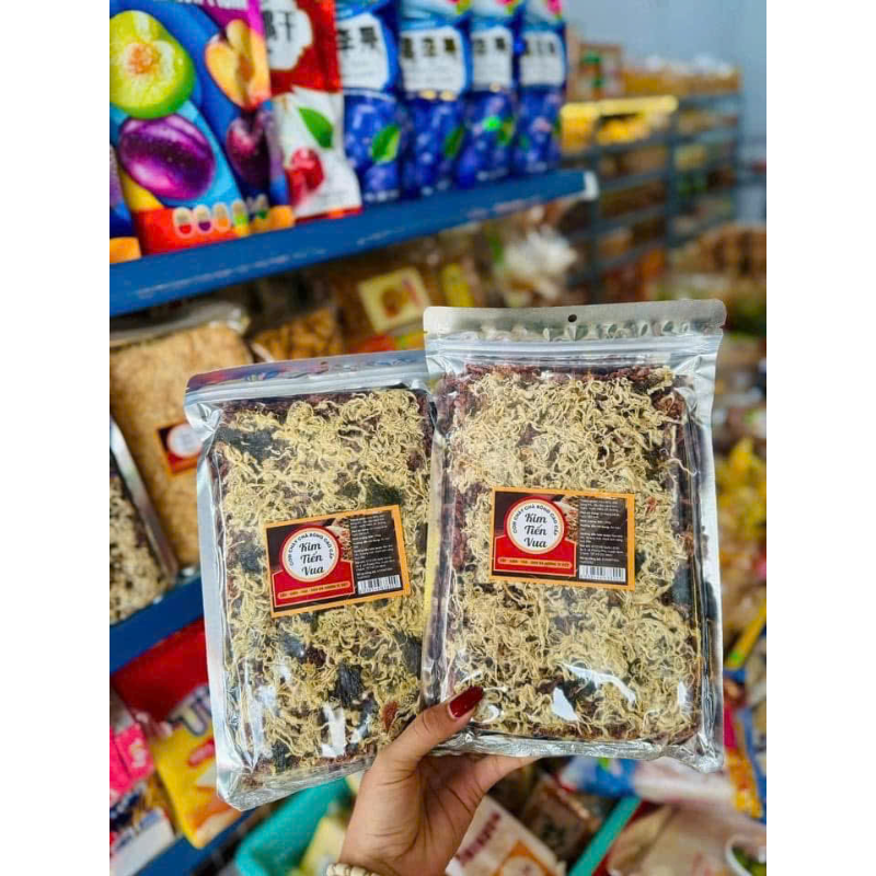 Cơm Cháy Gạo Lứt Rong Biển Chà Bông Kim Tiến Vua Túi Zip 180g