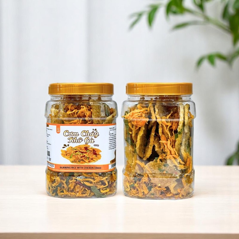Cơm Cháy Khô Gà Thơm Ngon Hộp 500g
