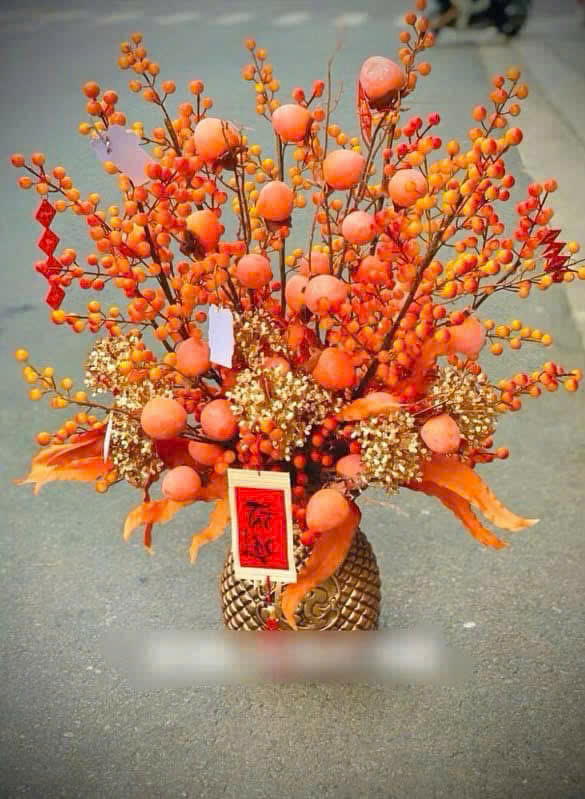 Combo 10 cành đông đào vàng 12 nhánh