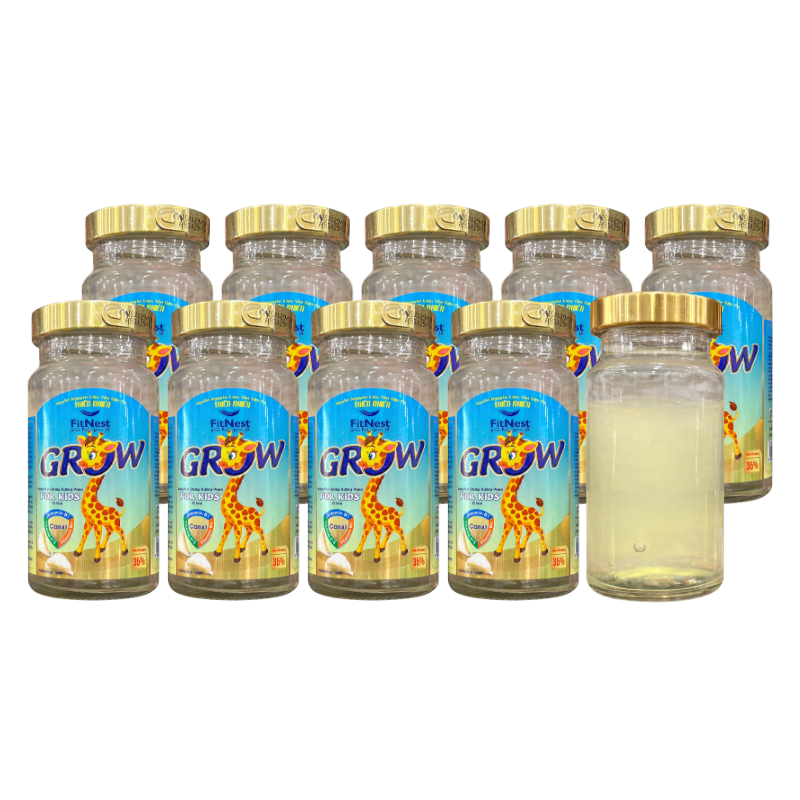 Combo 10 Hủ Yến Chưng Đường Phèn Vị Vani Cho Bé Kids Grow FitNest 35% 150ml – một lựa chọn đáng tham khảo trong FitNest