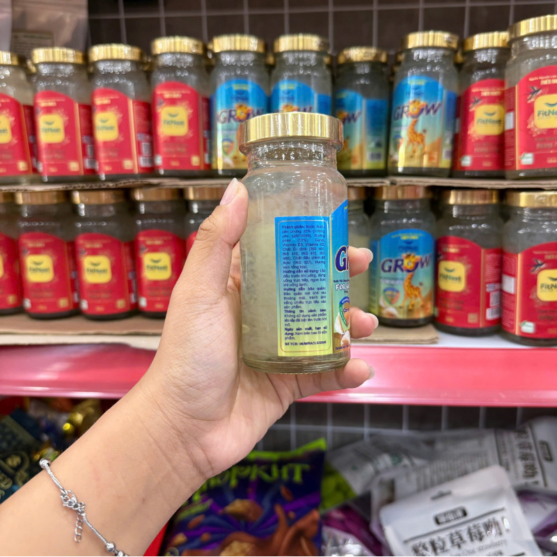 Combo 10 Hủ Yến Chưng Đường Phèn Vị Vani Cho Bé Kids Grow FitNest 35% 150ml