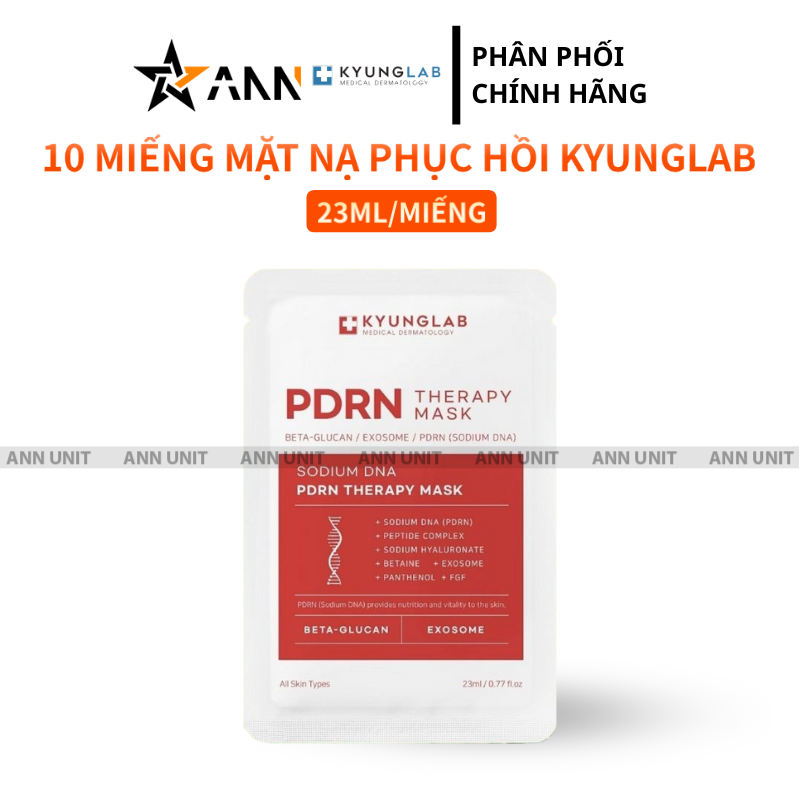 Combo 10 Miếng Mặt Nạ KyungLab PDRN Therapy Mask 23ml/Miếng
