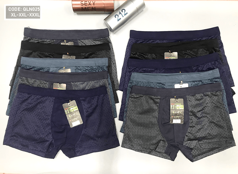 Combo 10 Quần Lót Đùi Nam Thông Hơi Size XL-XXXL