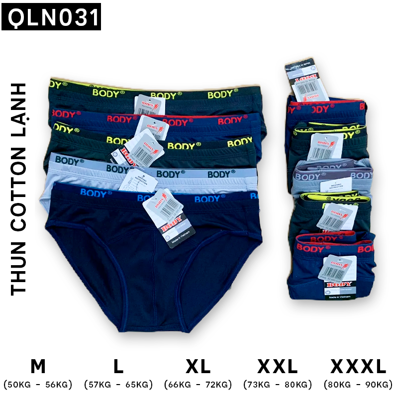 Hình quần dáng tam giác với viền lưng thun chữ nổi