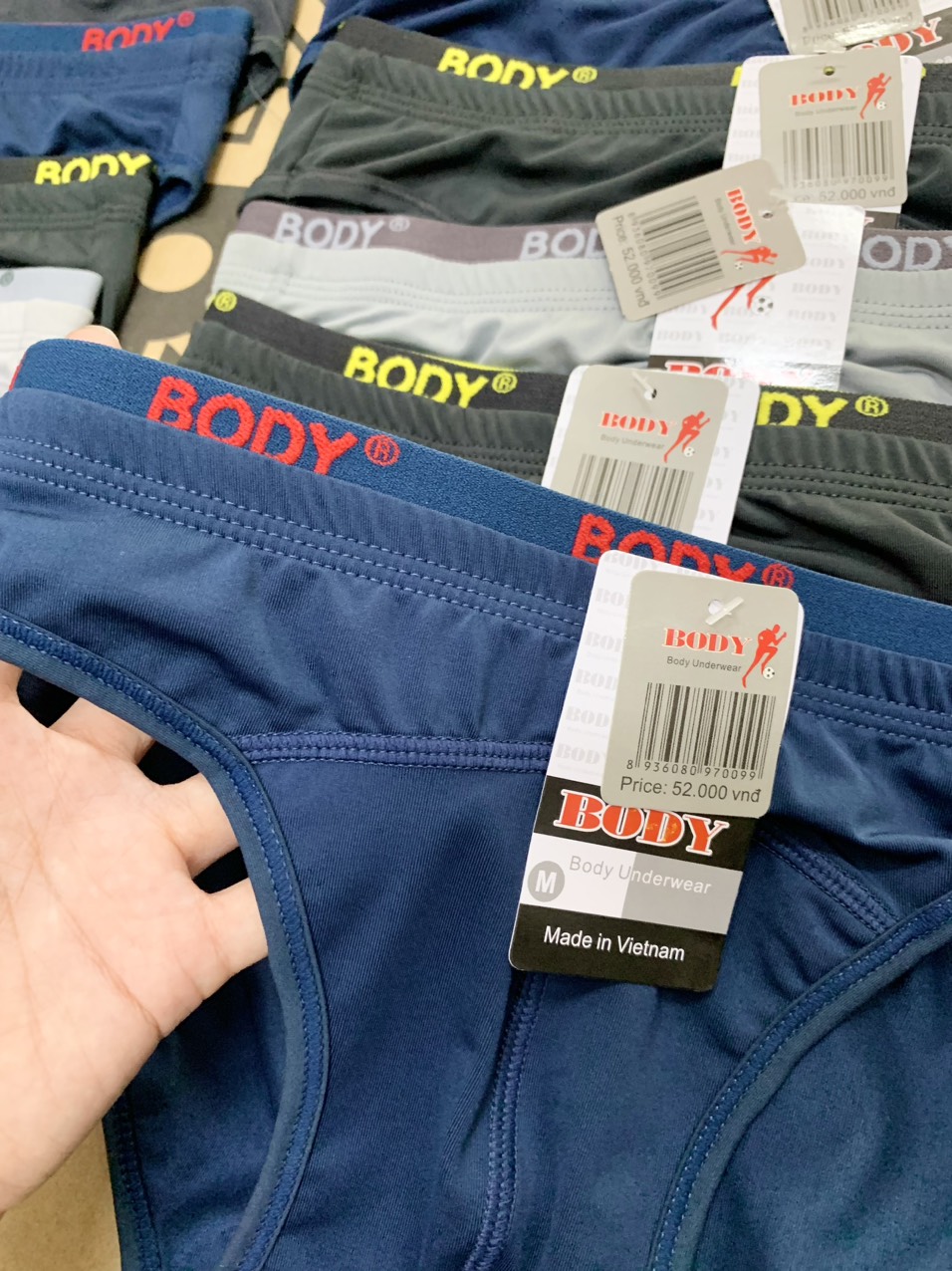 Combo 10 Quần Lót Nam Tam Giác Viền Lưng Thun Lạnh