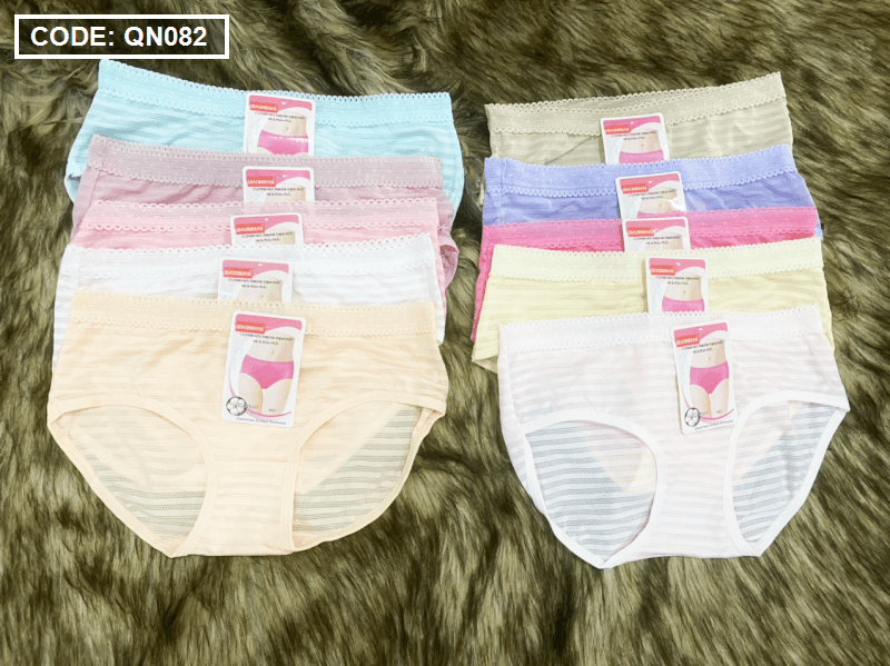 Combo 10 quần lót nữ thông hơi lưng ren