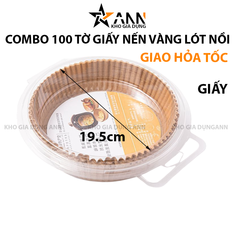 Hình bao bì thể hiện quy cách combo giấy nến tròn