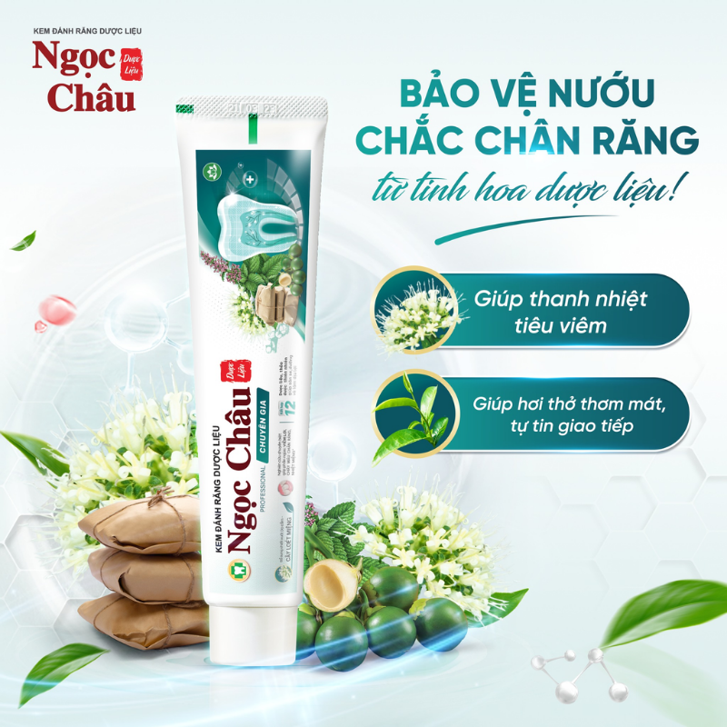 Thông điệp bảo vệ nướu, hơi thở thơm mát trên hình ảnh sản phẩm