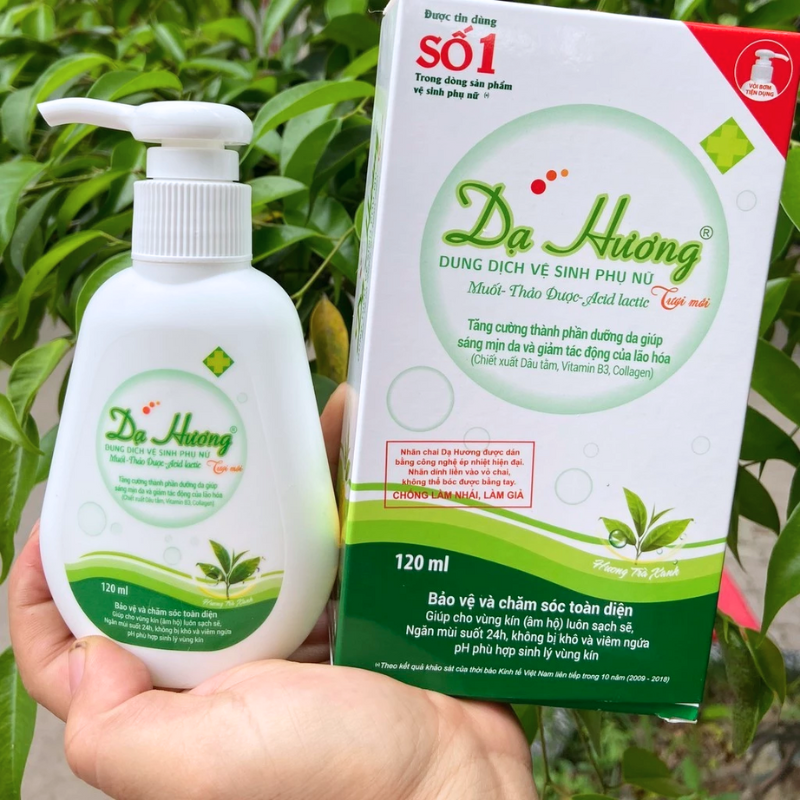 Cận cảnh mặt trước hộp/chai với thông tin nổi bật của sản phẩm