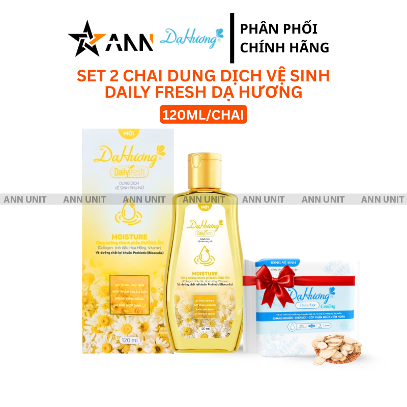 Hình bộ sản phẩm Daily Fresh Moisture dung tích 120ml/chai