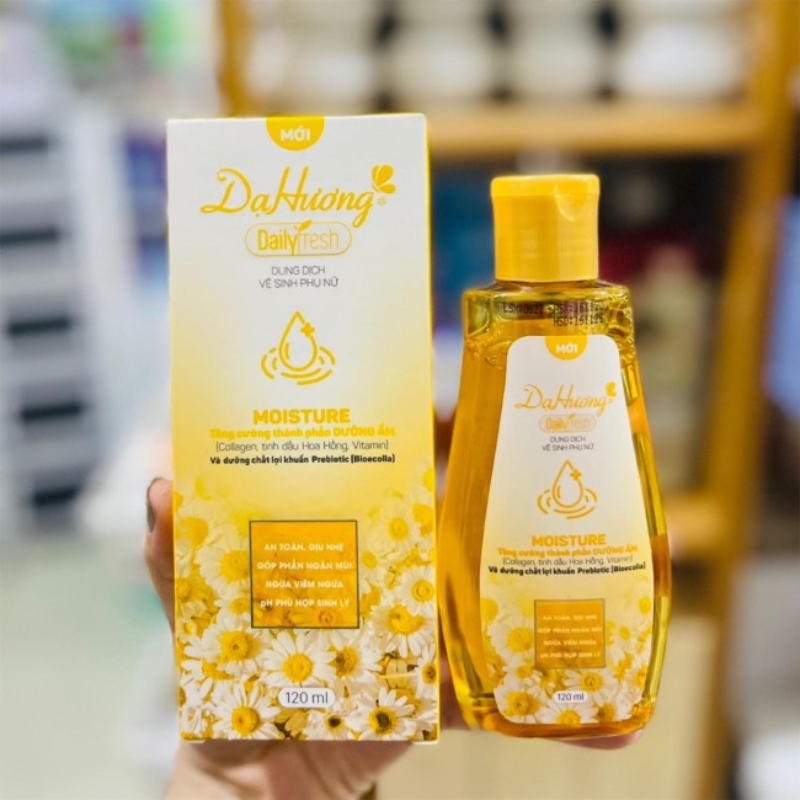 Combo 2 Chai Dung Dịch Vệ Sinh Dạ Hương Daily Fresh Moisture Màu Vàng 120ml/Chai