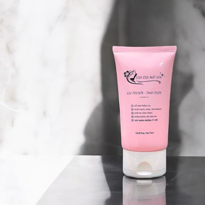 Combo 2 Chai Sữa Rửa Mặt Spa Gia Truyền Thảo Dược Cosmetic 70ml