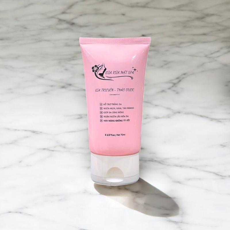 Combo 2 Chai Sữa Rửa Mặt Spa Gia Truyền Thảo Dược Cosmetic 70ml
