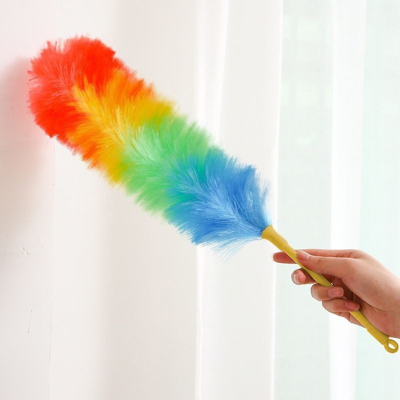 Combo 2 Chổi Phủi Bụi Lông Nylon Mềm 60cm ANN KHO GIA DỤNG