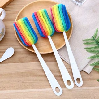Combo 2 Cọ Rửa Ly 7 Màu 25x5,5cm Đầu Cọ 5cm