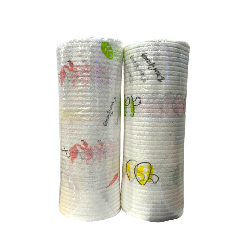 Khám phá Combo 2 Cuộn Khăn Giấy Lau Bếp Đa Năng Tái Sử Dụng Nhiều Lần 6x6x19.5cm thuộc nhóm Đồ dùng gia đình