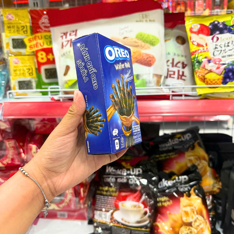 Combo 2 Hộp Bánh Quế Oreo Wafer Roll Vị Socola 54g (3 Gói x 18g)
