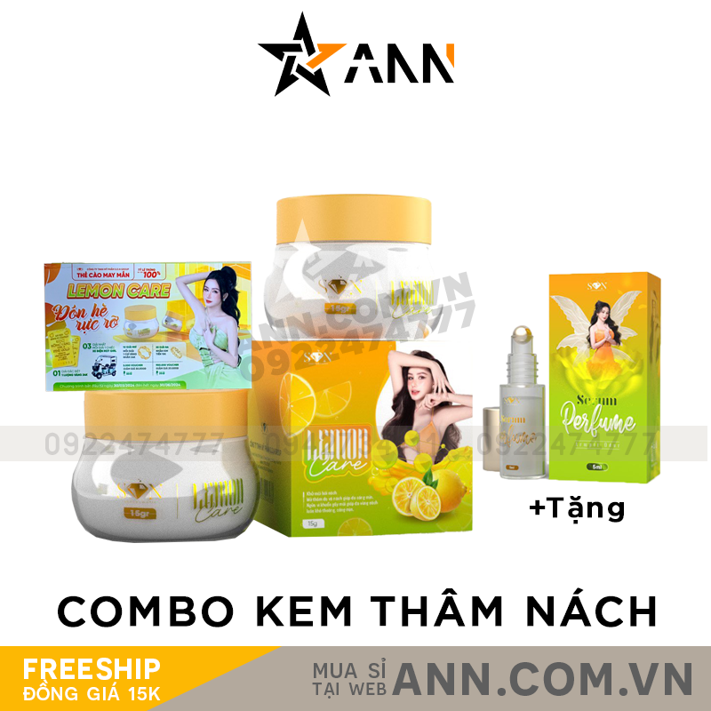 Combo 2 Hộp Kem Thâm Nách Lemon Care SON Cosmetic Tặng Serum