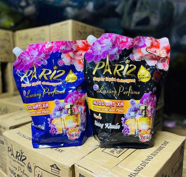 Combo 2 túi nước giặt xả pariz 3,6kg, tổng 7,2kg