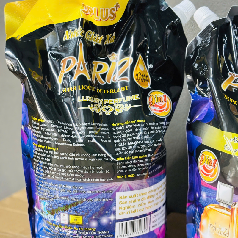 Mặt sau sản phẩm có phần hướng dẫn sử dụng