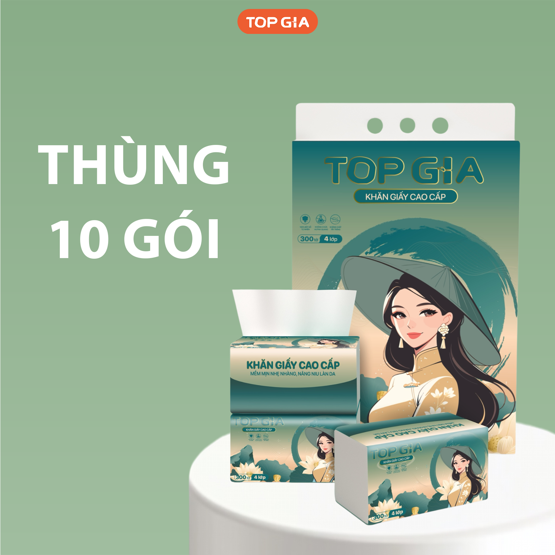 Combo 3 Gói Giấy Ăn Top Gia Sắc Việt