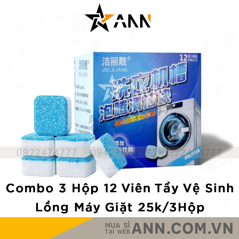 Hình hộp sản phẩm và dạng viên nén màu xanh trắng