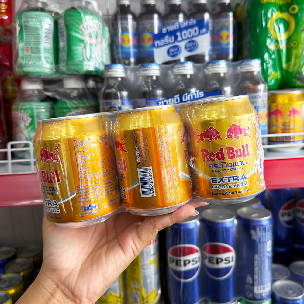 Combo 3 Lon Nước Tăng Lực Red Bull Extra Thái Lan 250ml