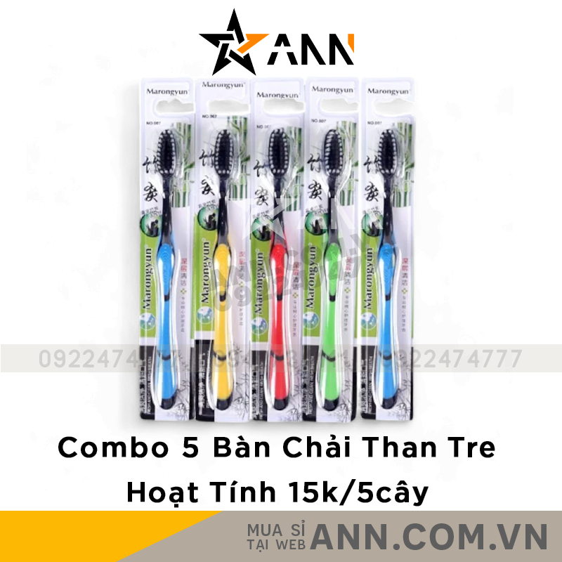 Hình ảnh combo 5 bàn chải đóng vỉ riêng
