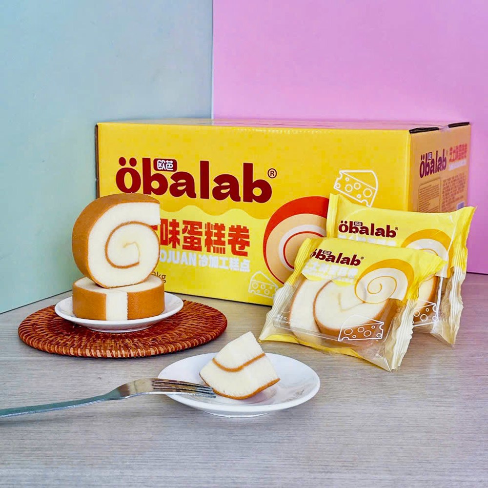 Combo 5 Cái Bánh Bông Lan Cuộn OBALAB 60g