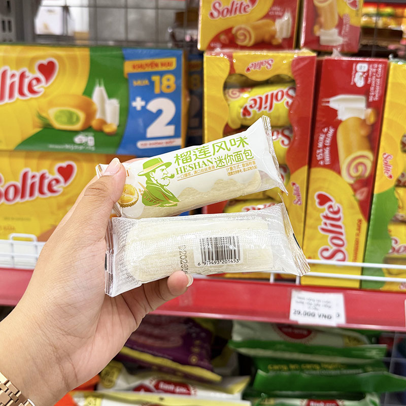 Combo 5 Cái Bánh Mì Sữa Chua Mini HESHAN Vị Sầu Riêng