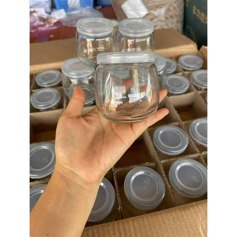 Combo 5 Lọ Thủy Tinh Đựng Sữa Chua Béo Ú 200ml